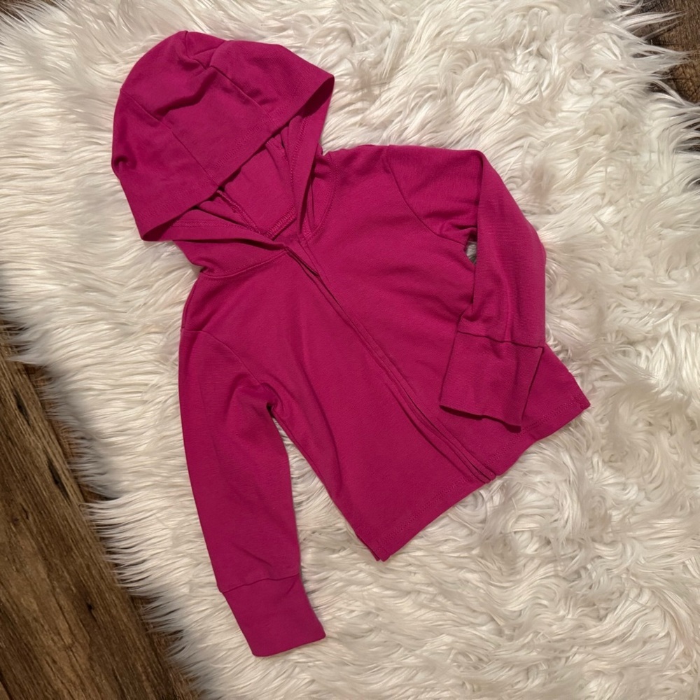 Hanes Toddler Girls Pink‎ Zip Up Hoodie Size 18-24 Months